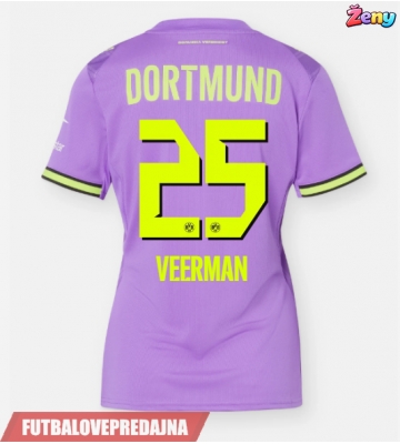 Lacne Ženy Futbalové dres Borussia Dortmund Joey Veerman #25 2026-27 Krátky Rukáv - Tretina
